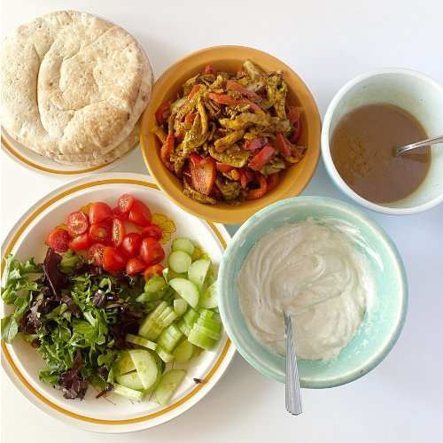 Mushroom Shawarma Recipe with 2 Sauces